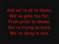 We're All To Blame W/Lyrics 