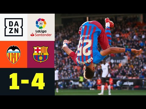 Barca wie in alten Zeiten! Aubameyang mit Doppelpack: Valencia - FC Barcelona 1:4 | LaLiga | DAZN