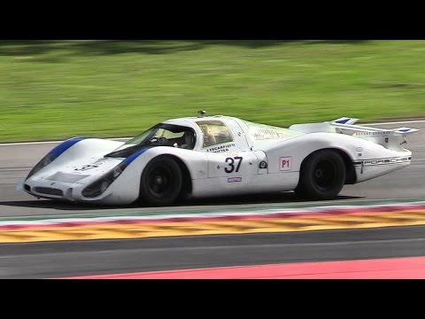 1968 Porsche 908 LH Flat-8 Engine Sound - Warm Up, Accelerations & Downshifts