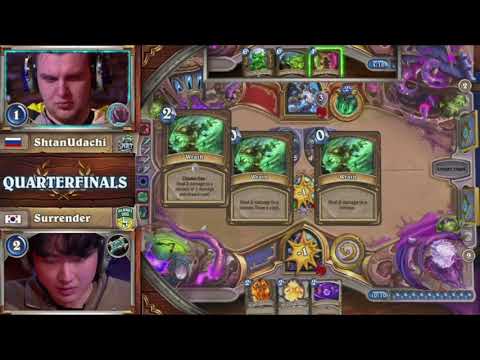 ShtanUdachi vs Surrender Hearthstone God (Korean Commentary) QUARTERFINALS