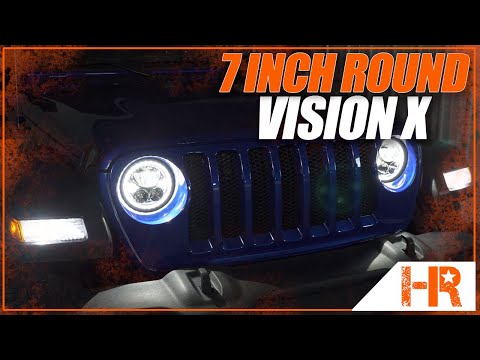 Vision X 7" Round LED Headlights with Halos and Light Bar Technology