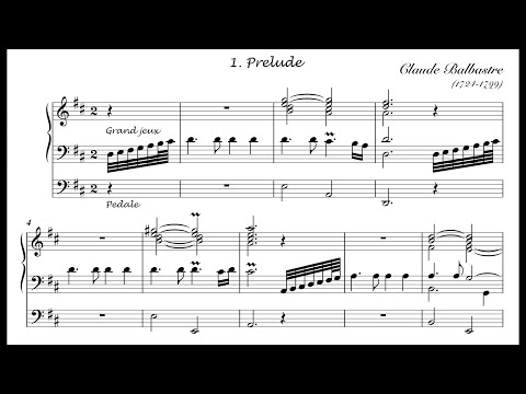 Balbastre: Concerto en ré majeur (Score Video)