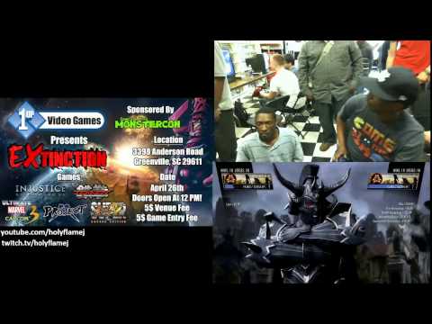 1Up Games Extinction Tournament 4/26 Injustice SuperNatural v Phaymus