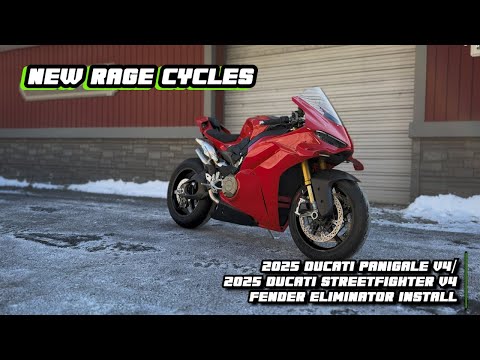 New Rage Cycles 2025 Ducati Panigale V4 Fender Eliminator Install