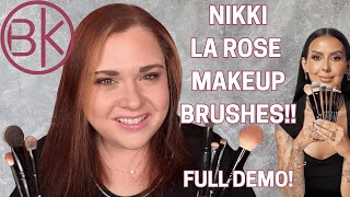 BK Beauty Nikki La Rose Makeup Brushes - How to Be Your Own Makeup Pro - Review and Demo!!