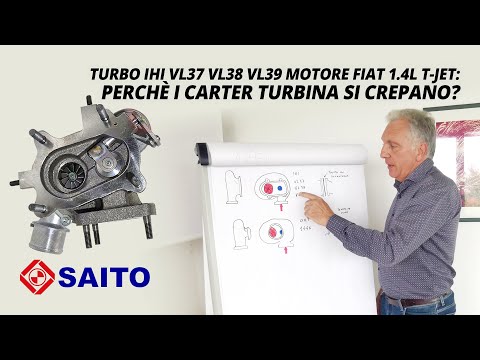 Turbo IHI VL37 VL38 VL39 motore Fiat 1.4 T-Jet: perchè i carter turbina si crepano?
