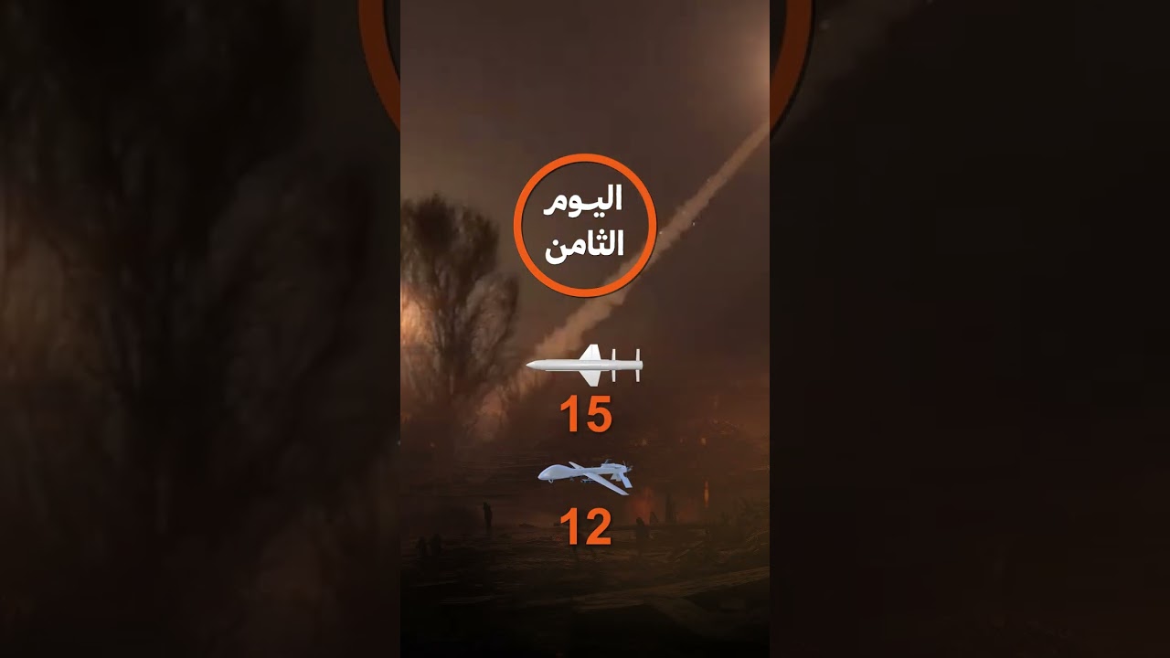 فيديو | بالأرقام .. عدد الصواريخ والمسيرات التي أطلقتها إيران خلال 11 يوماً من الحرب
