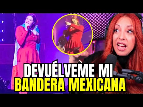 SEGURIDAD QUITA LA BANDERA MEXICANA Y YURIDIA REACCIONA " CON MI MÉXICO NO"   | Vocal coach reaction