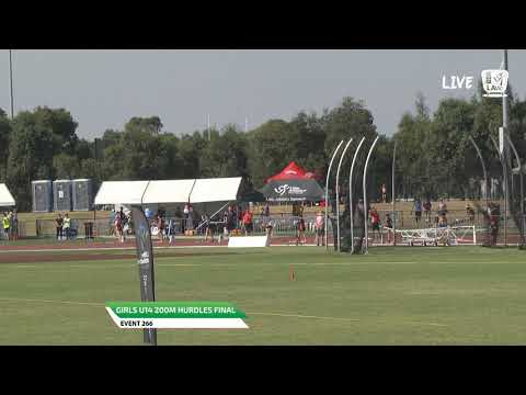 Girls U14 200m Hurdles Final - 2019 State Track and Field Championships // LAVicTV