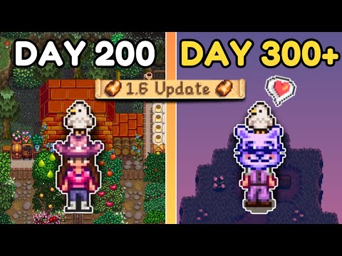 I played 300 Days of Stardew Valley Mega Modded 1.6 Edition