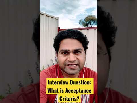 What is Acceptance Criteria Software Testing Interview Question shorts