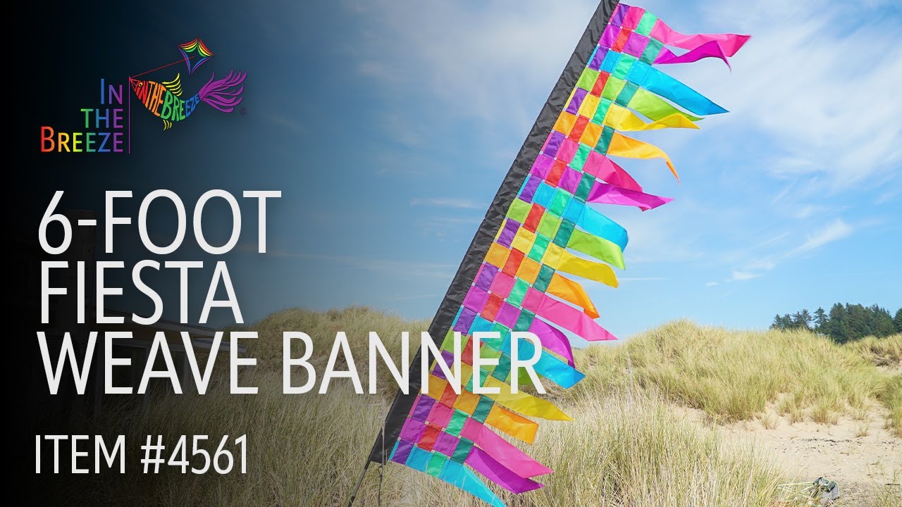 6-foot Fiesta Weave Banner | Wholesale Garden Decor | In the Breeze