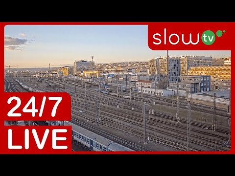 🔴 LIVE: Train Station in Libeň, Czechia | 24/7 LIVE