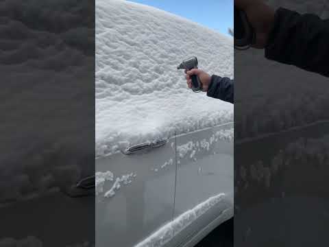 Wolfbox Air duster Vs. Snow.                       #wolfbox #snow