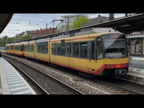 H.d.s in der STB Als S7 Von Karlsruhe Tullerstraße nach Karlsruhe Hbf und Desiro-HC Als RE 7 100 Kmh