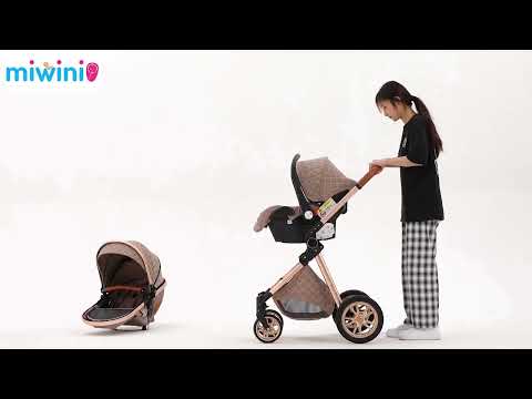 Miwini® 3in1 Premium Kombi-Kinderwagen "Lux"