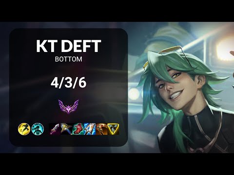 KT Deft Ezreal vs Ashe BOTTOM - KR MASTER Patch 14.21