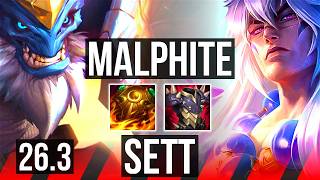 MALPHITE vs SETT (TOP) | EUNE Master | 26.3