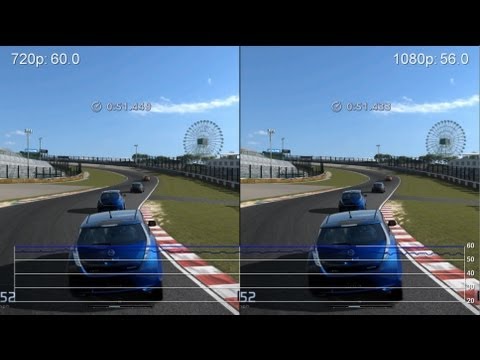Gran Turismo 6 Demo - 720p vs. 1080p Gameplay Frame-Rate Tests