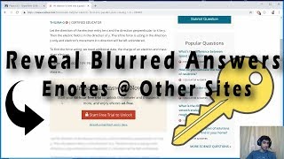 Life Hack: Reveal Blurred Answers [Math, Physics, Science, English]
