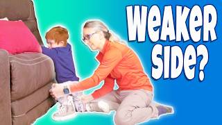 Not Using One Leg? Help Your Child Pull to Stand with the Weaker Leg 👨🏻🦰 | Down Syndrome PT #115