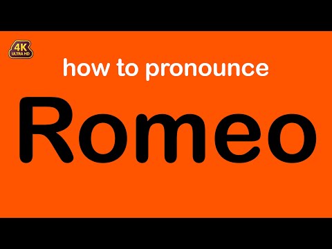 how to pronounce Romeo correctly