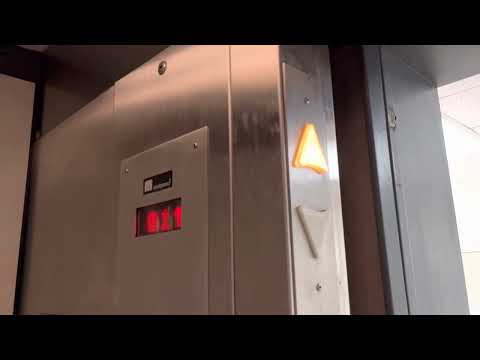 Cool but Run-Down 350 FPM Montgomery Traction Elevator 1 @ Dominion Parking Garage, Miami, FL