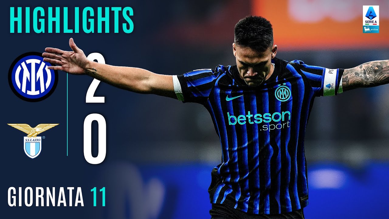 INTER-LAZIO 2-0 | HIGHLIGHTS | 11ª GIORNATA | SERIE A ENILIVE 2025/26