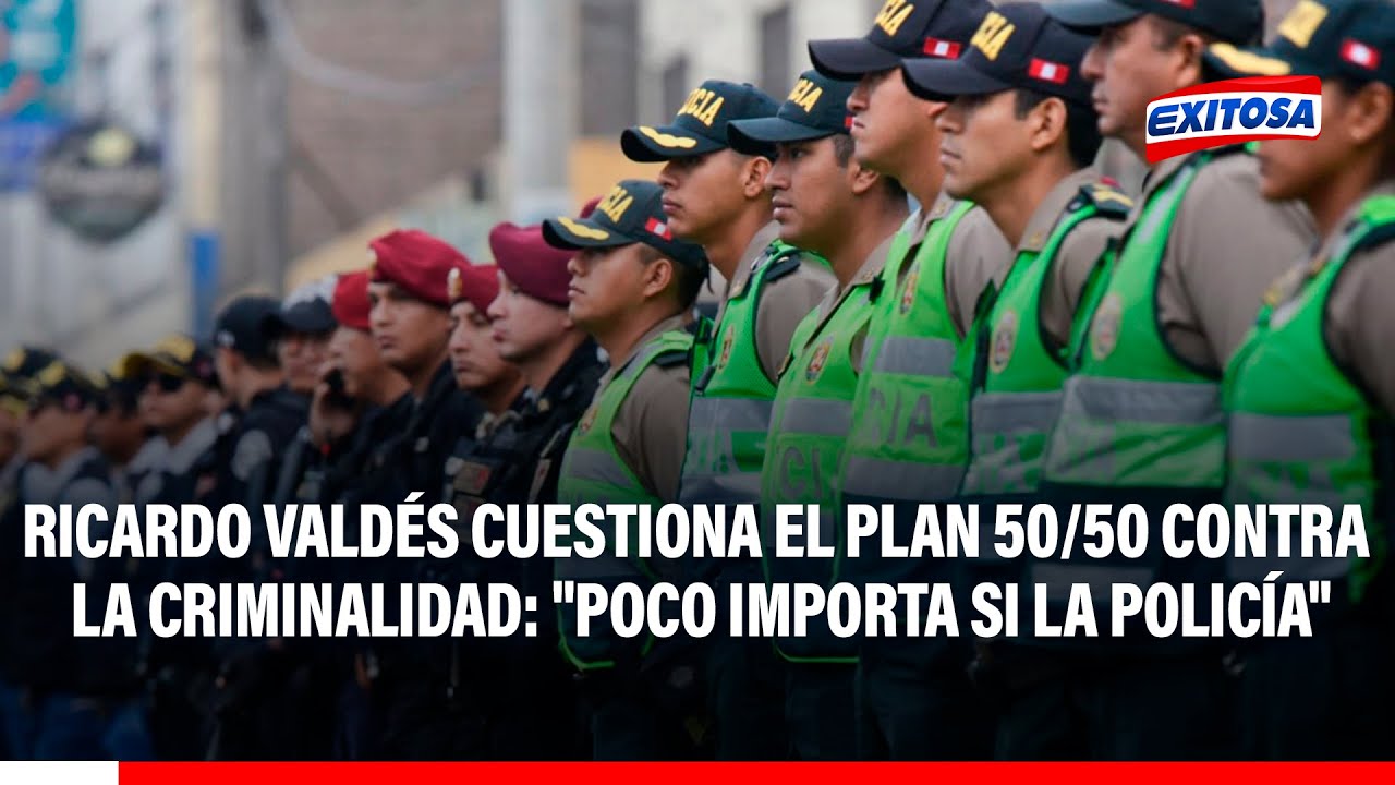 🔴🔵 Ricardo Valdés cuestiona el plan contra la criminalidad: "Poco importa la policía"