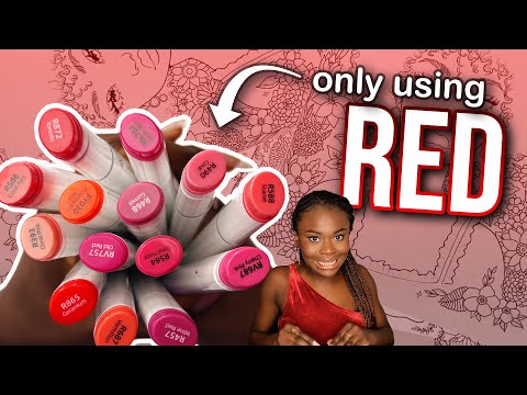 Coloring using only RED markers!