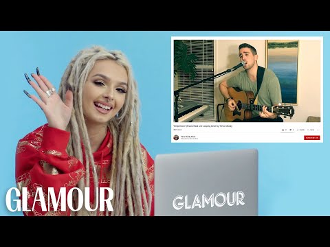YouTubeでZhaviaがファンカバーを見る｜グラマー (Zhavia Watches Fan Covers on YouTube | Glamour)