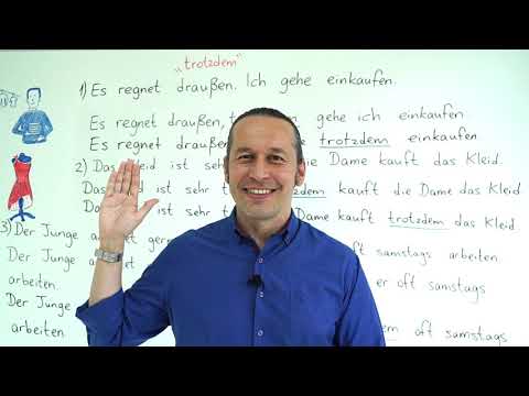 Almanca B1 Orta Seviye Ders - 6 " Trotzdem " Konu Anlatımı - Almanca Gene de/yine de Bağlacı
