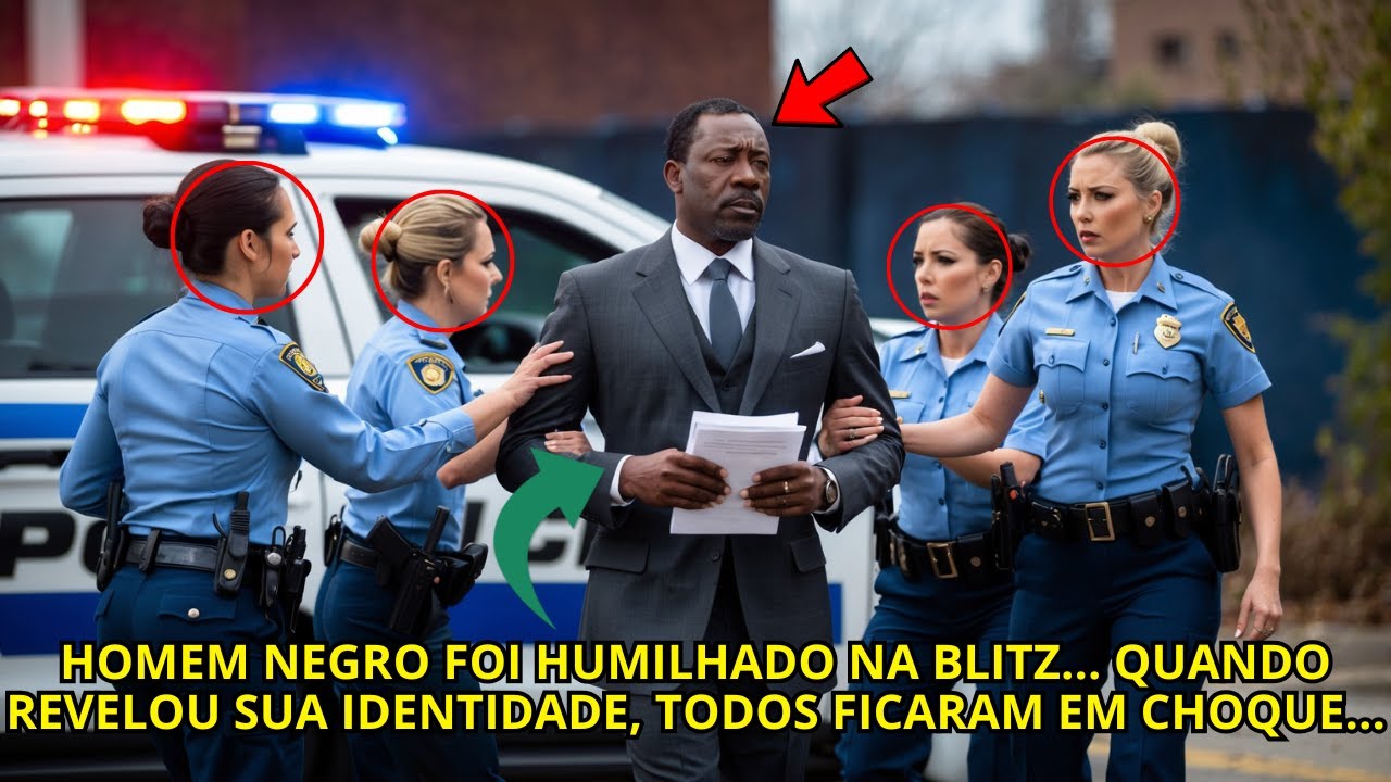 HOMEM NEGRO FOI HUMILHADO DURANTE UMA BLITZ... QUANDO REVELA SUA IDENTIDADE, TODOS FICAM CHOCADOS...