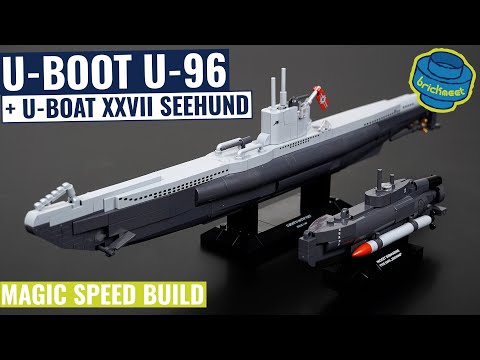 2in1 Build! Well Known U-Boot U-96 + Tiny Seehund - COBI 4846+4847 (Speed Build Review)