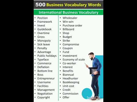 Business Vocabulary Words # 109