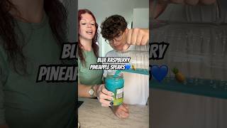 Blue Raspberry Pineapple Spears💙🍍 #easyrecipes