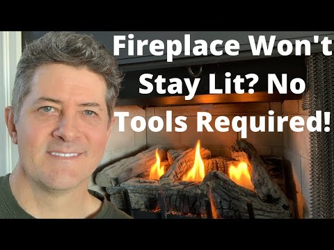 Fireplace Won't Stay Lit? This Is How You Fix It!