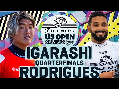 Kanoa Igarashi vs Michael Rodrigues | Lexus US Open of Surfing 2025 - Challenger Quarterfinals