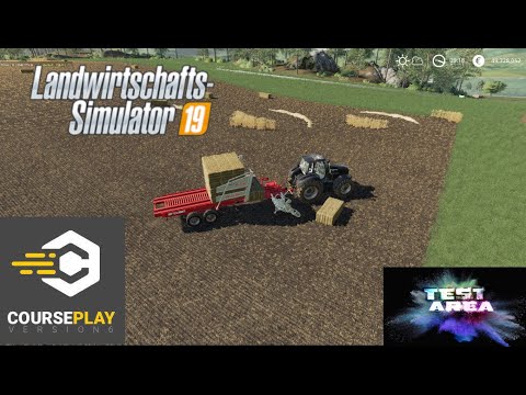 LS19 Courseplay Tutorial -  Automatisches Ballen sammeln, die neue Funktion.