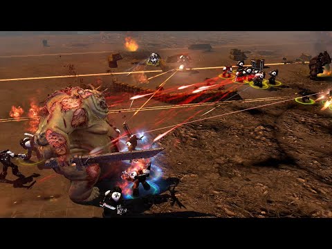 Black Templars and Imperial Guard vs Word Bearers - Eternal Mod - Warhammer 40K DOW 2 Retribution