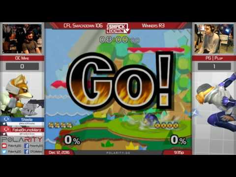 CFL Smackdown 106 Melee - OC Mike (Fox) vs PG Plup (Sheik) - Winners R3
