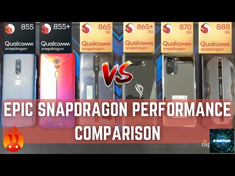 Huge SNAPDRAGON Roundup! SNAPDRAGON 855 855+ 865 865+ 870 888 BENCHMARK Comparison