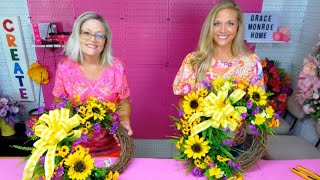 How to Make a Stunning Sunflower Wreath | Easy Summer Wreath DIY