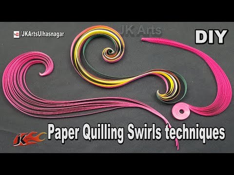 Paper Quilling Swirls Tutorial | JK Arts 1277
