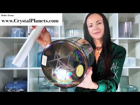 Divine Kryon Crystal Tones® Alchemy Crystal Singing Bowl 8" D-20