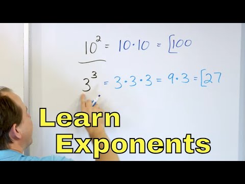 Part of a video titled Calculate Exponents & Learn to Use Exponents in Math - [5-7-15]