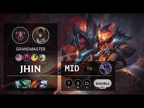 Jhin Mid vs Veigar - NA Grandmaster Patch 11.7