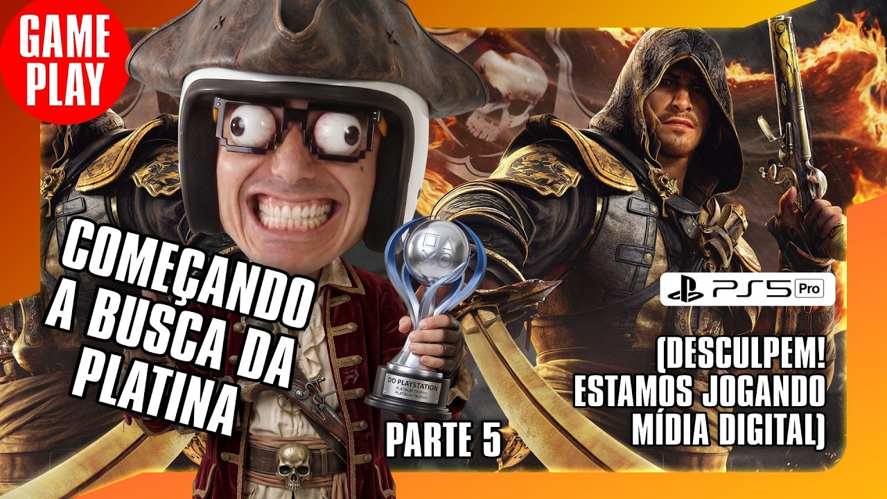 🎮🚨COMEÇANDO A BUSCA DA PLATINA DIGITAL no Assassin's Creed Black Flag Resynced  - PARTE 5 #blackflag