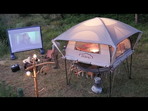 LUXUS-CAMPING MIT UNSEREM ZWEISTÖCKIGEN VILLA-ZELT