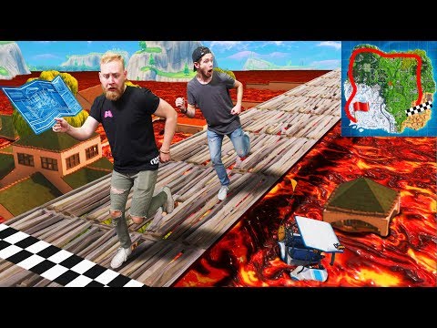 Floor Is Lava Race Across The Map Challenge! | Fortnite Video